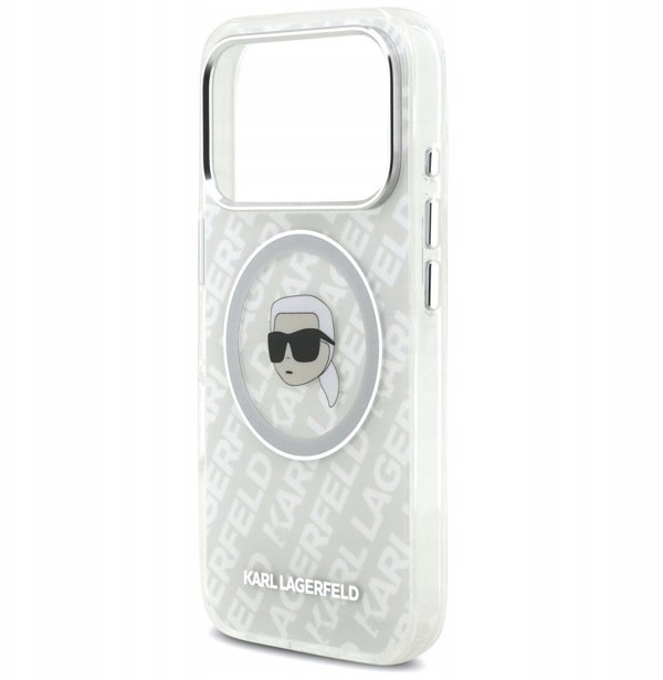 Θήκη Karl Lagerfeld IML Karl Head Logo MagSafe για iPhone 17 Pro γκρι