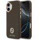 Θήκη Guess Grained Strass Logo MagSafe για iPhone 17 καφέ