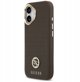 Θήκη Guess Grained Strass Logo MagSafe για iPhone 17 καφέ