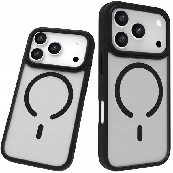 Etui Roobix Dusky MagSafe do iPhone 17 Pro - czarne matowe