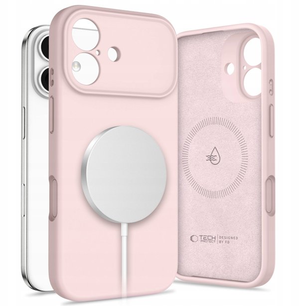 Θήκη Tech-Protect Silicone MagSafe για Apple iPhone 17 Pink Pearl