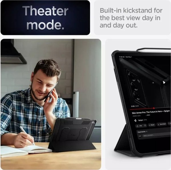 Θήκη για tablet Spigen Spigen Rugged Armor PRO iPad Air 13" 2024 μαύρο/black ACS07669