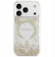 Θήκη Guess Resin Bottom Glitter MagSafe για iPhone 17 Pro χρυσή