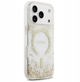 Θήκη Guess Resin Bottom Glitter MagSafe για iPhone 17 Pro χρυσή