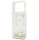 Θήκη Guess Resin Bottom Glitter MagSafe για iPhone 17 Pro χρυσή