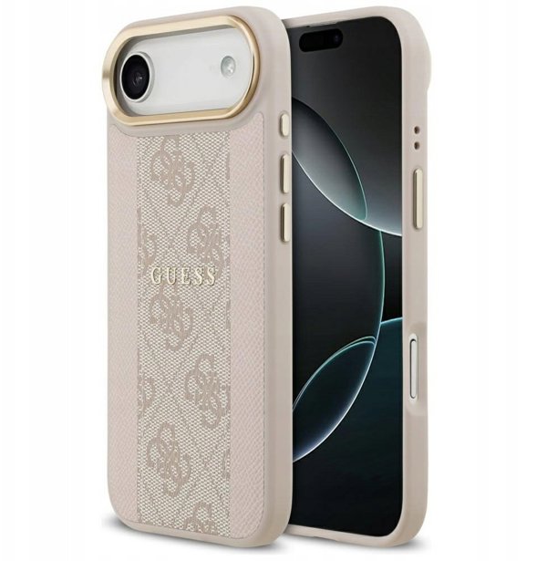 Θήκη Guess 4G Stripe MagSafe για iPhone Air ροζ