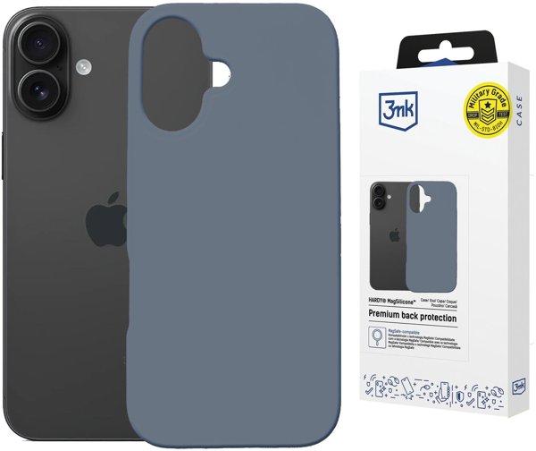 Θήκη 3MK Hardy MagSilicone για iPhone 16 Ultramarine - Συμβατή με MagSafe