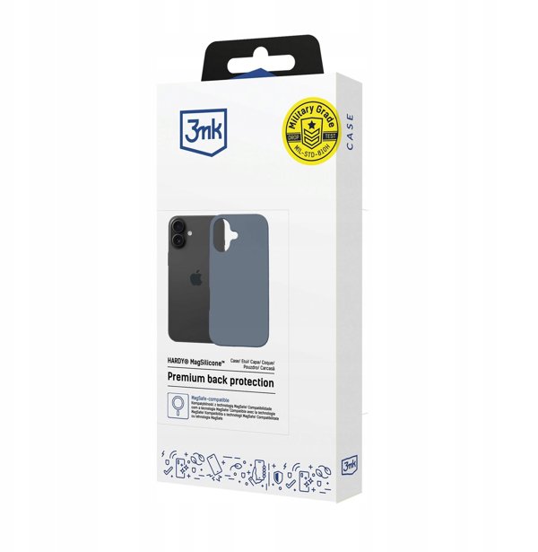 Θήκη 3MK Hardy MagSilicone για iPhone 16 Ultramarine - Συμβατή με MagSafe