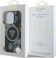 Etui Guess Glitter Flowers Triangle       Buttons MagSafe do iPhone 16 Pro Max czarny