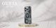 Etui Guess Glitter Flowers Triangle       Buttons MagSafe do iPhone 16 Pro Max czarny