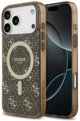 Θήκη Guess IML 4G Background MagSafe για iPhone 17 Pro Max καφέ
