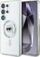 Θήκη Karl Lagerfeld Button Karl Head Printed Logo MagSafe Samsung Galaxy S25 Ultra λευκό