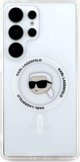 Θήκη Karl Lagerfeld Button Karl Head Printed Logo MagSafe Samsung Galaxy S25 Ultra λευκό