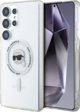 Θήκη Karl Lagerfeld Button Karl Head Printed Logo MagSafe Samsung Galaxy S25 Ultra λευκό