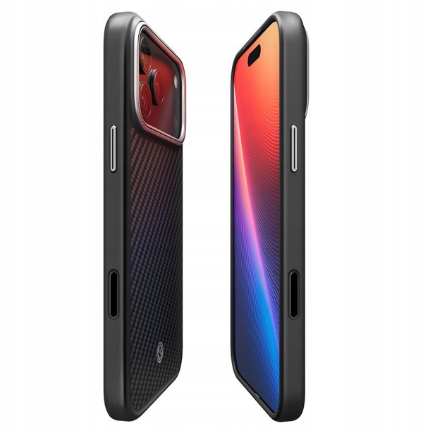Θήκη Spigen Enzo Aramid "T" MagSafe για iPhone 17 Pro - μαύρο-ασημί