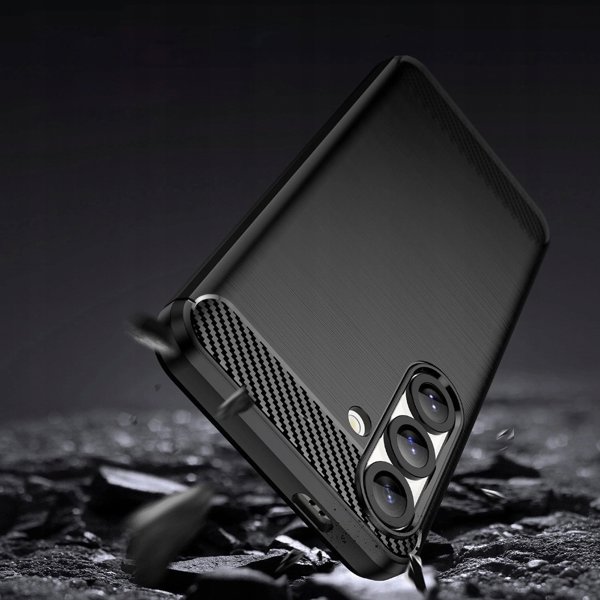 Θήκη Carbon Case ελαστική σιλικόνη για Google Pixel 10 Pro XL - μαύρη