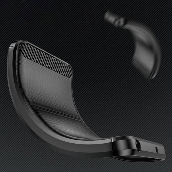 Θήκη Carbon Case ελαστική σιλικόνη για Google Pixel 10 Pro XL - μαύρη