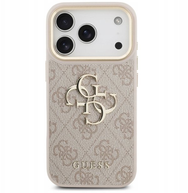 Θήκη Guess 4G Big 4G Classic Logo για iPhone 17 Pro ροζ χρυσό