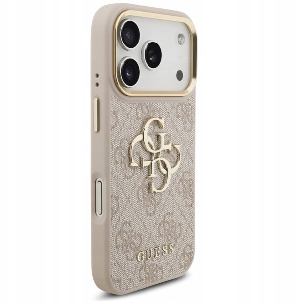 Θήκη Guess 4G Big 4G Classic Logo για iPhone 17 Pro ροζ χρυσό
