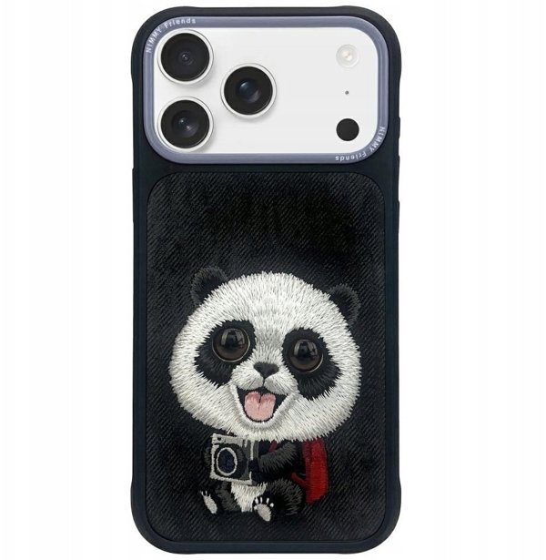 Θήκη Nimmy Big Eyed Pet 2.0 Panda για iPhone 17 Pro Max μαύρο