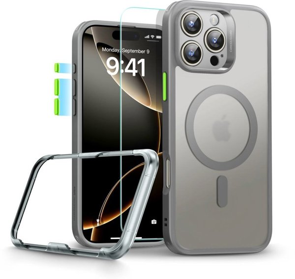 Etui ESR Classic Pro Set Halolock MagSafe na iPhone 16 Pro Max - szare