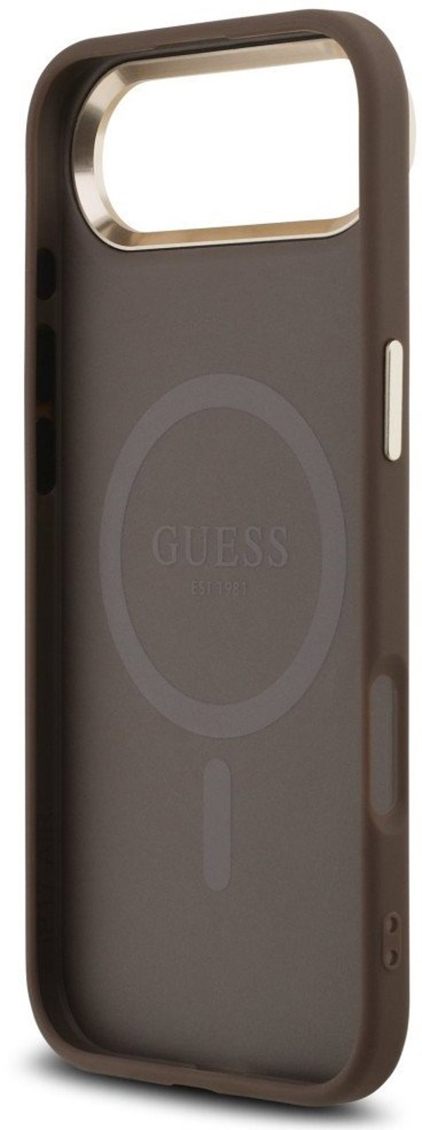 Θήκη Guess 4G Triangle Logo MagSafe για iPhone Air καφέ χρυσό