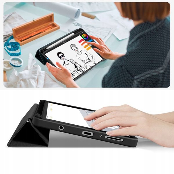 Etui Tech-Protect Flexair Sc Pen Galaxy Tab A9+ / A11+ Plus 11.0 X210 / X215 / X216 / X230 / X235 / X236 Black