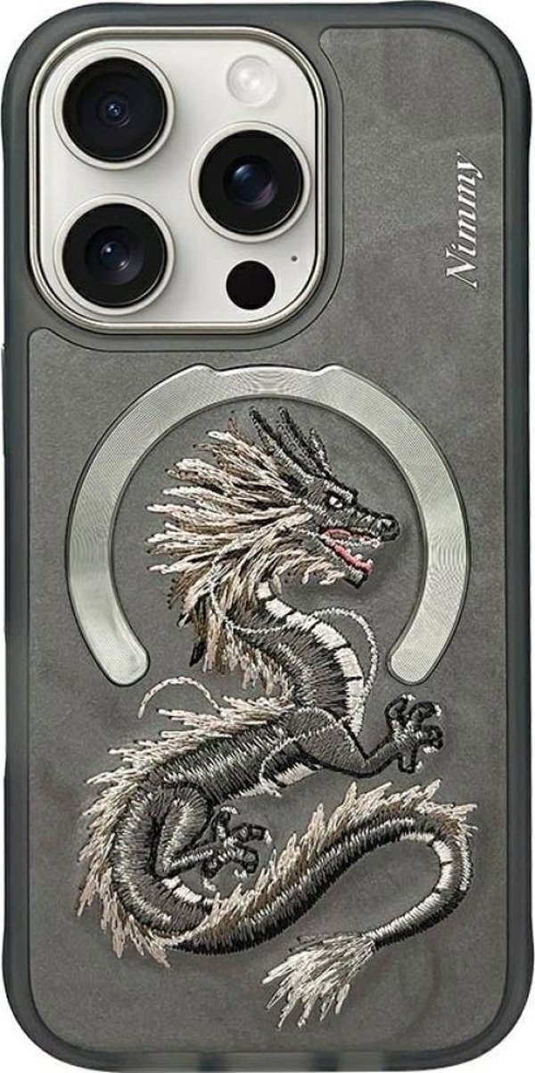 Θήκη Nimmy Dragon MagSafe για iPhone 16 Pro Max γκρι