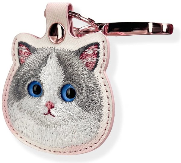Θήκη για εντοπιστή / μπρελόκ Nimmy Big Eyed Pet 2.0 Cat ροζ