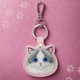 Θήκη για εντοπιστή / μπρελόκ Nimmy Big Eyed Pet 2.0 Cat ροζ