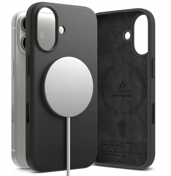 Θήκη Ringke Σιλικόνης Μαγνητική MagSafe για Apple iPhone 17 Μαύρο