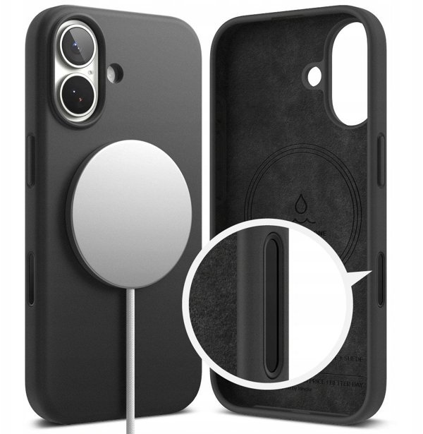 Θήκη Ringke Σιλικόνης Μαγνητική MagSafe για Apple iPhone 17 Μαύρο