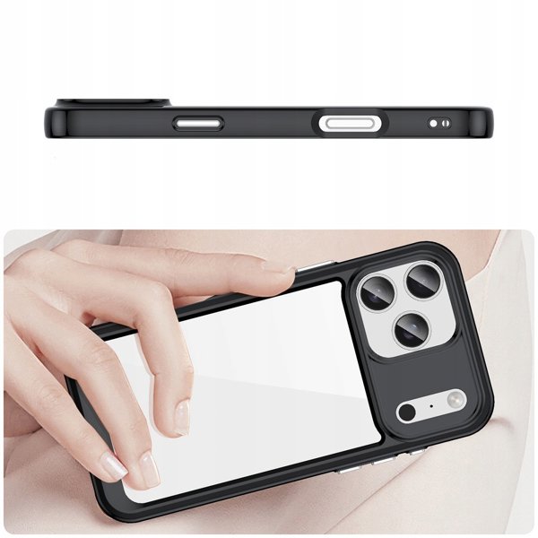 Θήκη Outer Space για iPhone 17 Pro - μαύρο διάφανο