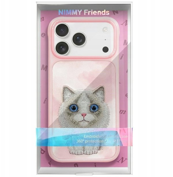 Θήκη Nimmy Big Eyed Pet 2.0 Cat για iPhone 17 ροζ