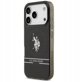 Θήκη US Polo DH and Bottom Stripe Logo MagSafe για iPhone 17 Pro μαύρο
