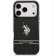 Θήκη US Polo DH and Bottom Stripe Logo MagSafe για iPhone 17 Pro μαύρο