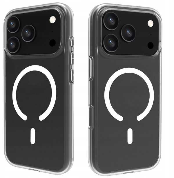 Etui Roobix Clarion MagSafe do iPhone 17 Pro - przezroczyste