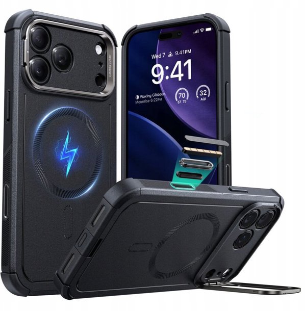 Θήκη ESR Cyber Kickstand MagSafe για Apple iPhone 17 Pro Μαύρο