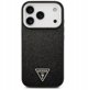 Θήκη Guess Glitter Triangle Logo MagSafe για iPhone 17 Pro μαύρο
