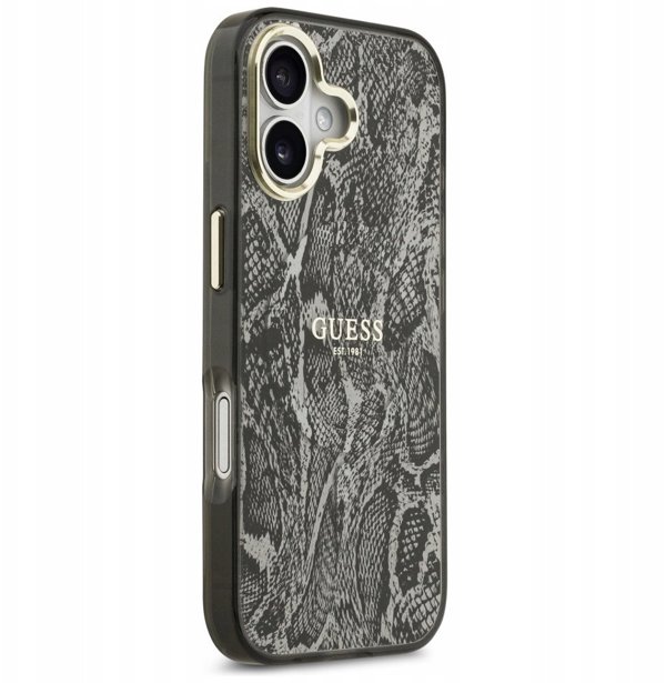 Θήκη Guess Python Pattern MagSafe για iPhone 17 μαύρο
