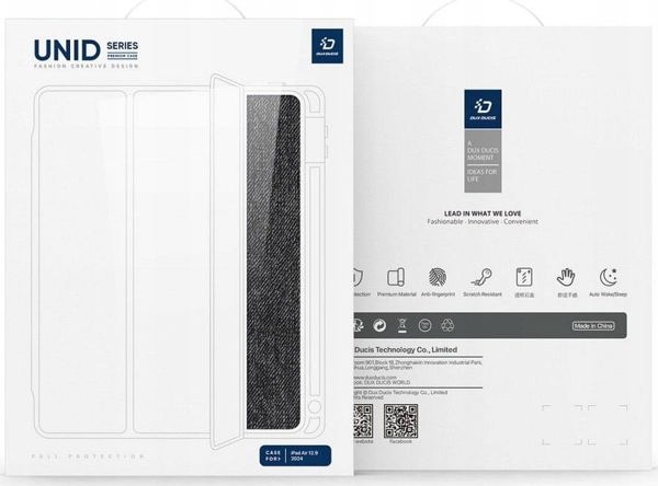 Θήκη για Tablet Dux Ducis DUX DUCIS θήκη UNID αναδιπλούμενη με θέση για στυλό για iPad Air 13 (2024) / Pad Pro 12.9 (2018/2020/2021/2022) μαύρη