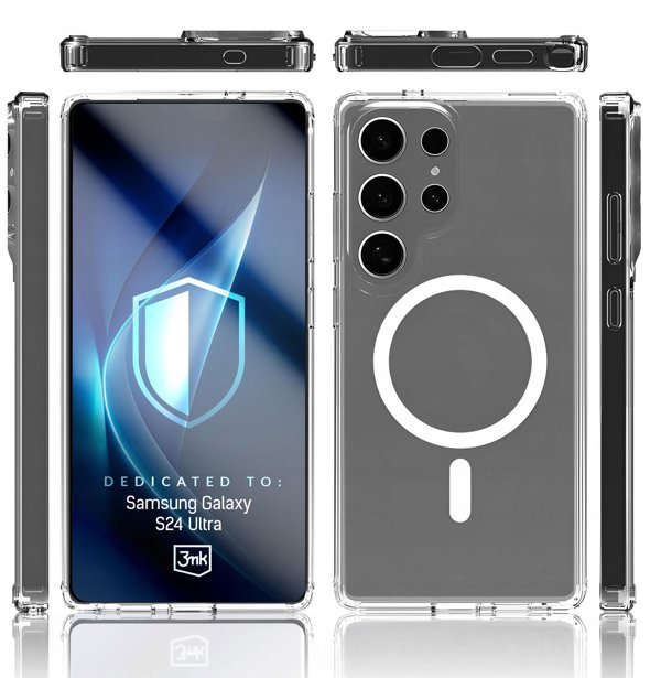 3MK Θήκη Armor MagCase για Samsung S24 Ultra, MagSafe, Διαφανής