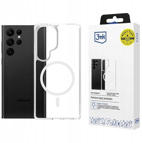 3MK Θήκη Armor MagCase για Samsung S24 Ultra, MagSafe, Διαφανής