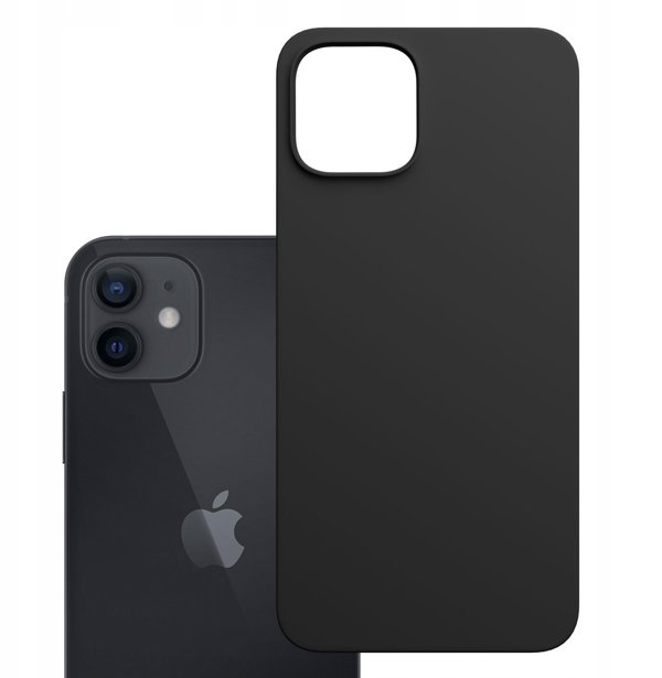 Θήκη 3MK Hardy MagSilicone για Apple iPhone 12 μαύρο