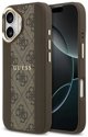 Θήκη Guess 4G Stripe MagSafe για iPhone 17 καφέ