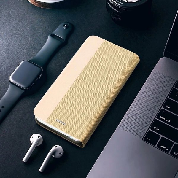 Θήκη Βιβλίου SENSITIVE για Xiaomi Redmi Note 14 Pro Χρυσό Stand 360