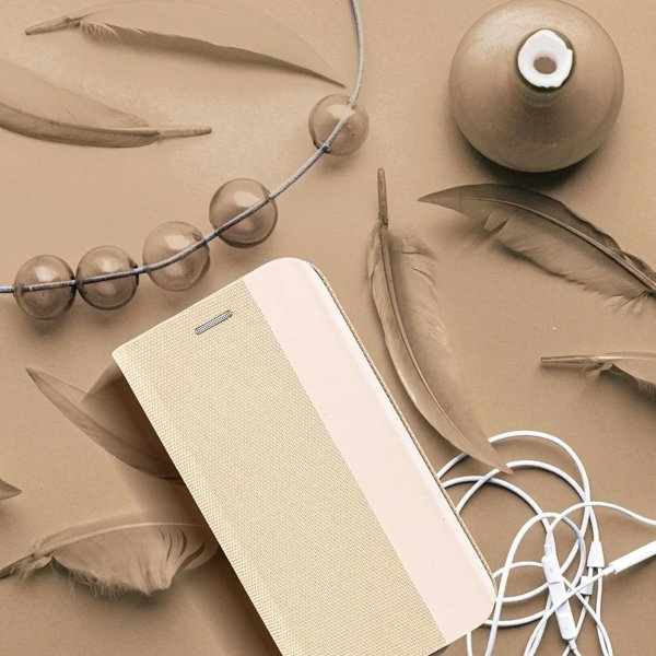 Θήκη Βιβλίου SENSITIVE για Xiaomi Redmi Note 14 Pro Χρυσό Stand 360