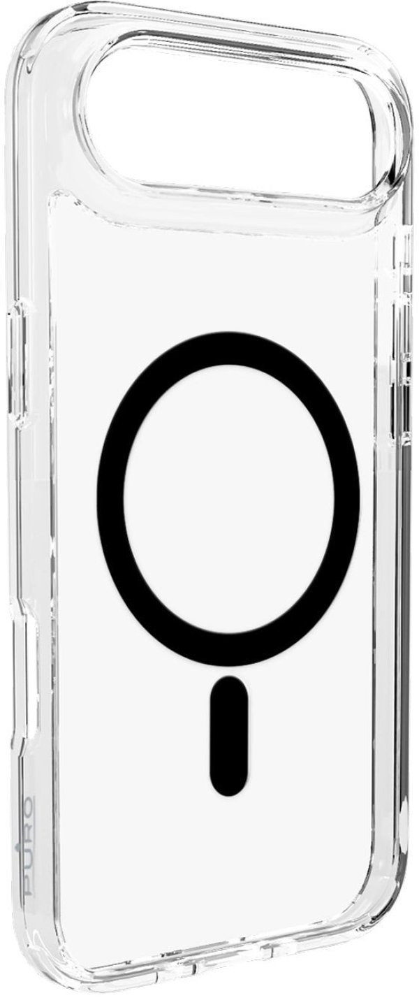 Θήκη Puro Lite Mag TPU+PC Συμβατή με MagSafe για iPhone 17 Air - Διάφανη με Μαύρο Δαχτυλίδι