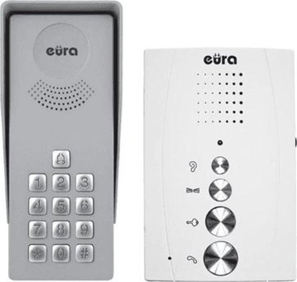 Eura ADP-38A3 Entra Θυροτηλέφωνο Μονοκατοικίας Hands-Free, Λευκό