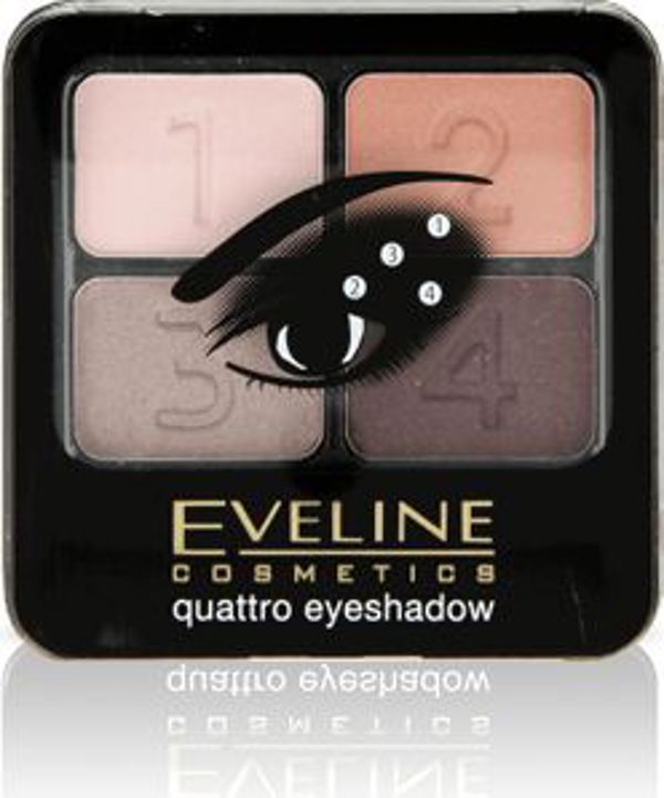 Eveline Quattro Παλέτα 4 σκιών ματιών 12 5,2g